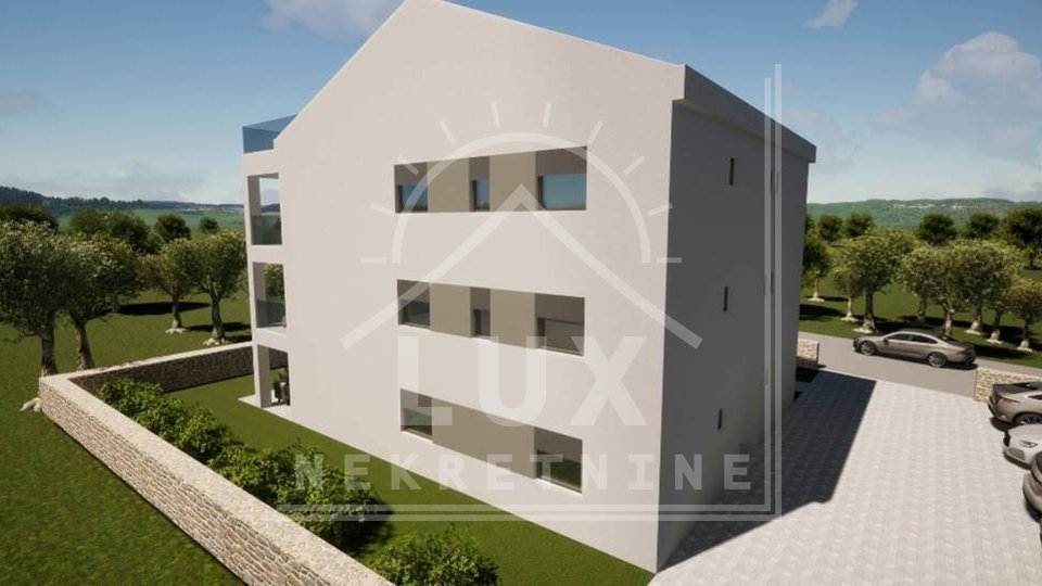 Apartment on the ground floor with a garden, Biograd na moru, new building