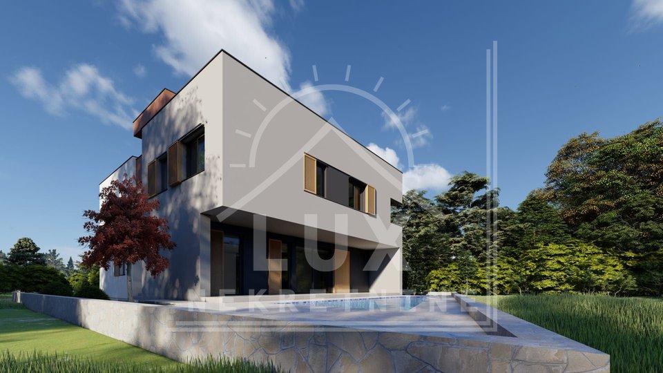 Ground floor apartment with garden and pool, Zadar, Ploče, new building