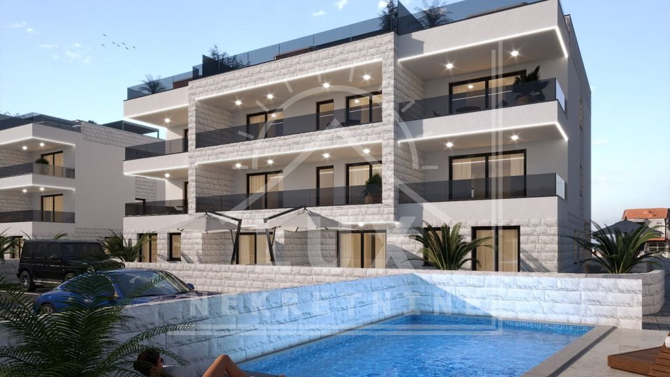 One-room apartment on the ground floor with a garden, Privlaka near Zadar, NEW CONSTRUCTION