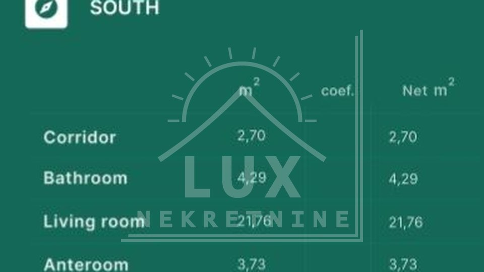 Zweizimmerwohnung im 2. Stock mit Dachterrasse, Privlaka, in der Nähe von Zadar, NEUBAU