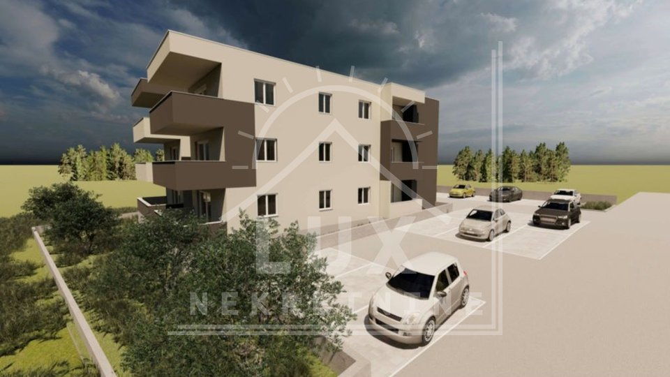 Zweizimmerwohnung im 1. Stock, Zadar /VRULJICA/ NEUES GEBÄUDE