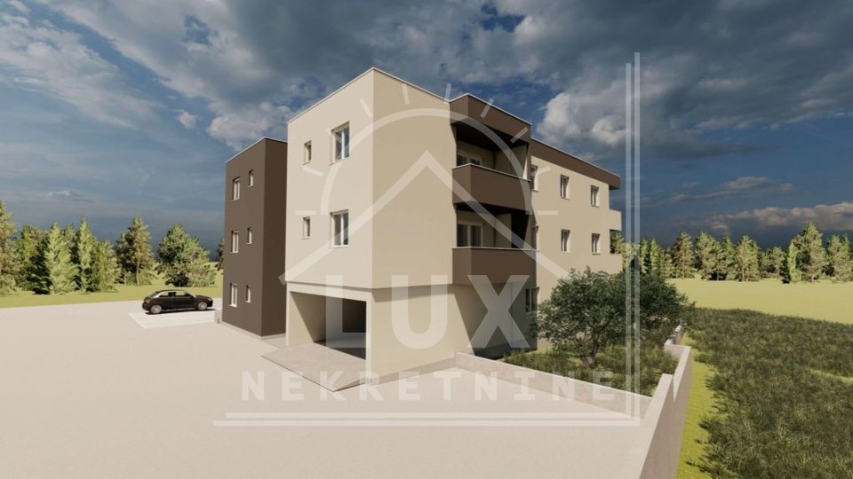 Zweizimmerwohnung im 1. Stock, Zadar /VRULJICA/ NEUES GEBÄUDE