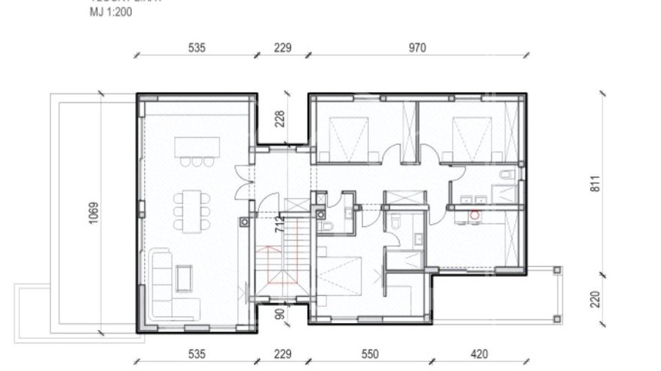 Vierzimmerwohnung im 2. Stock, Vrsi (Mulo) NEUBAU