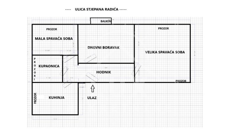 Two-room apartment in a great location, Zadar (Voštarnica)