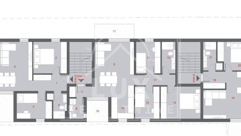 Two-bedroom apartment on the 1st floor, Zadar (Crvene kuće) NEW CONSTRUCTION